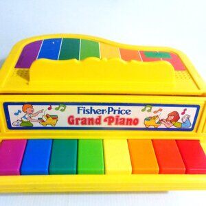 Vintage Fisher Price PIANO Keys ALL WORK Fisher Price Music Pianist Music School